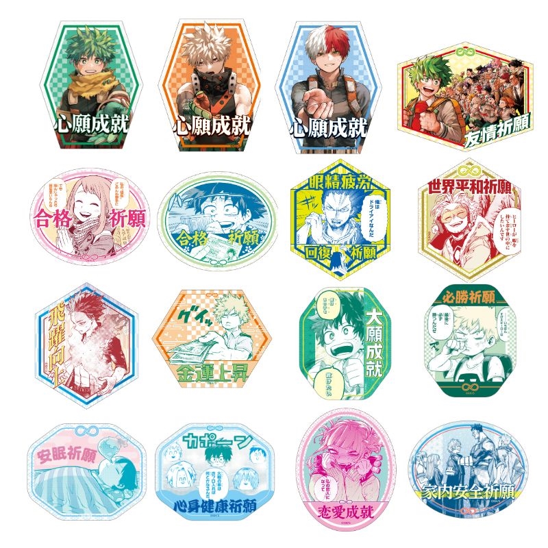 [Pre-order] Jump Characters Store  x "My Hero Academia" Amulet Sticker Collection Vol. 1 - Random 1 pack (2 random designs included)